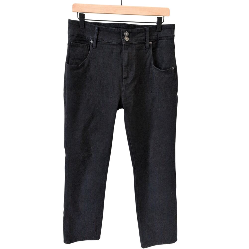 Hudson Jeans Black Flap Pocket Crops size 8 - Picture 1 of 4